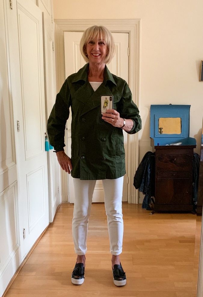 Green jacket by Cabi