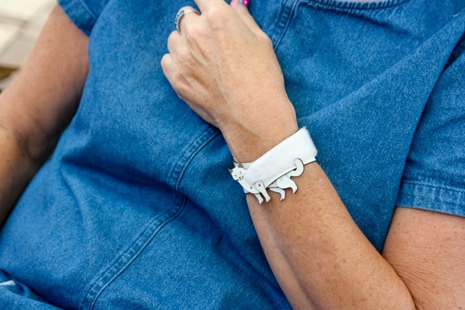 white cat bracelet Anja