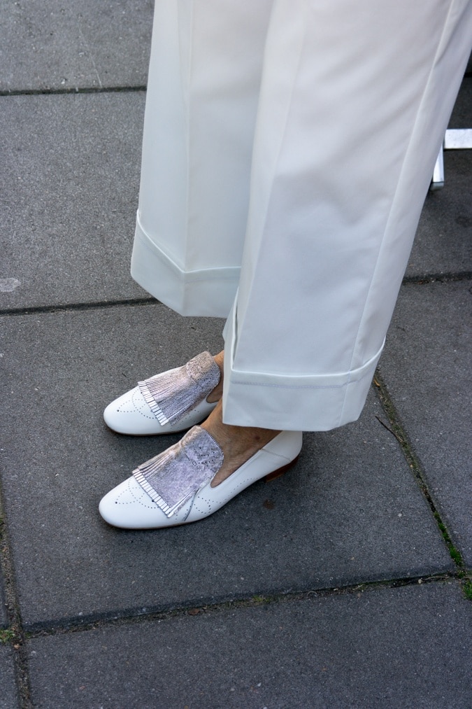 Fratelli Rossetti white loafers