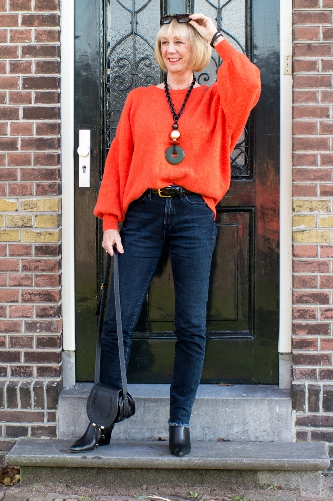 Big orange jumper
