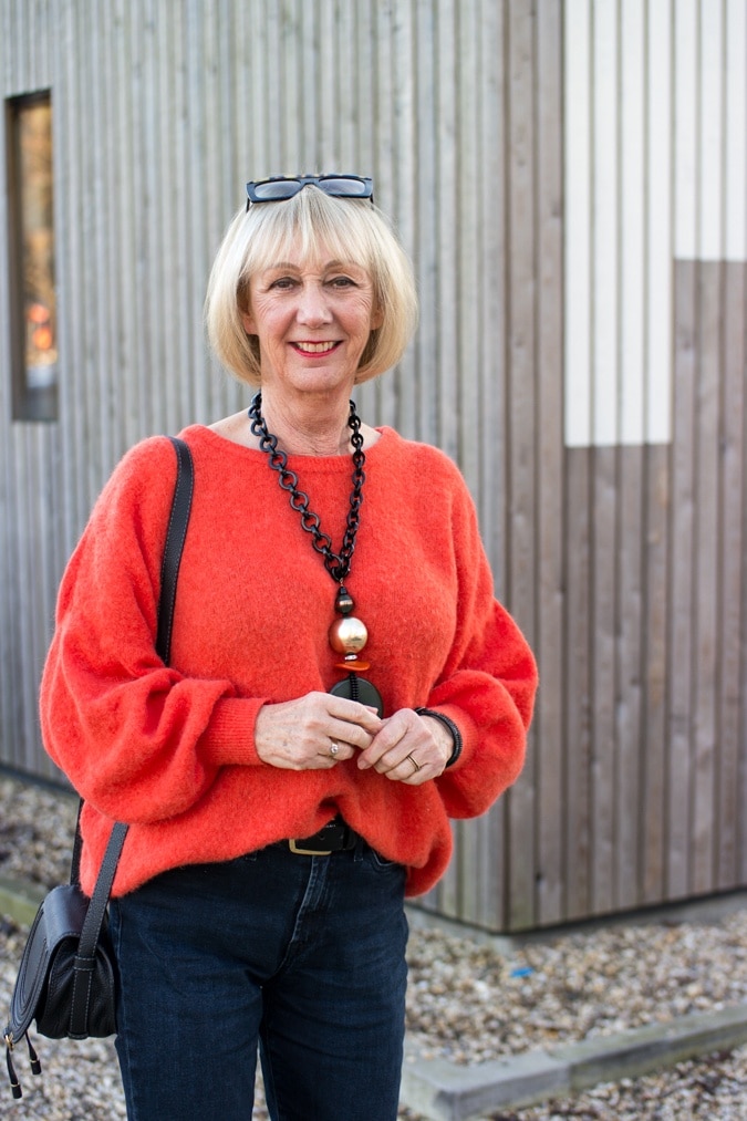 Big orange jumper