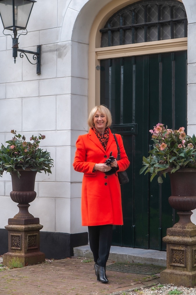 Orange coat
