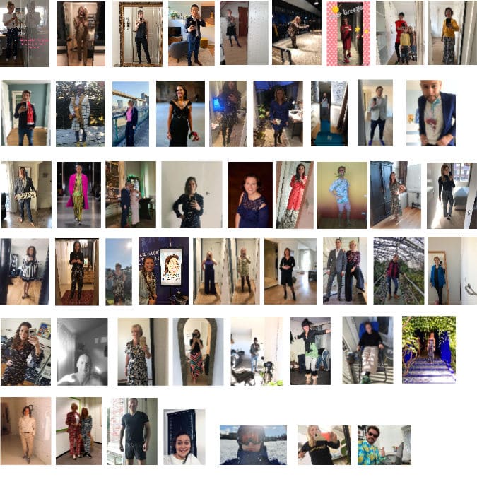 Colleagues selfies