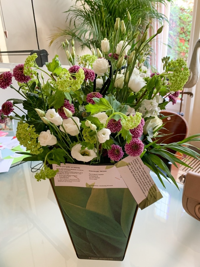 Flowers from my colleagues