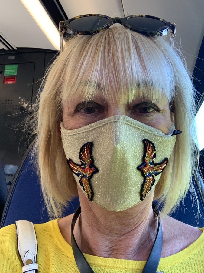 Face mask on my way home