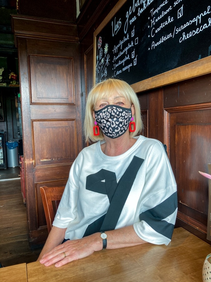 Dries van Noten sweater with black ribbons