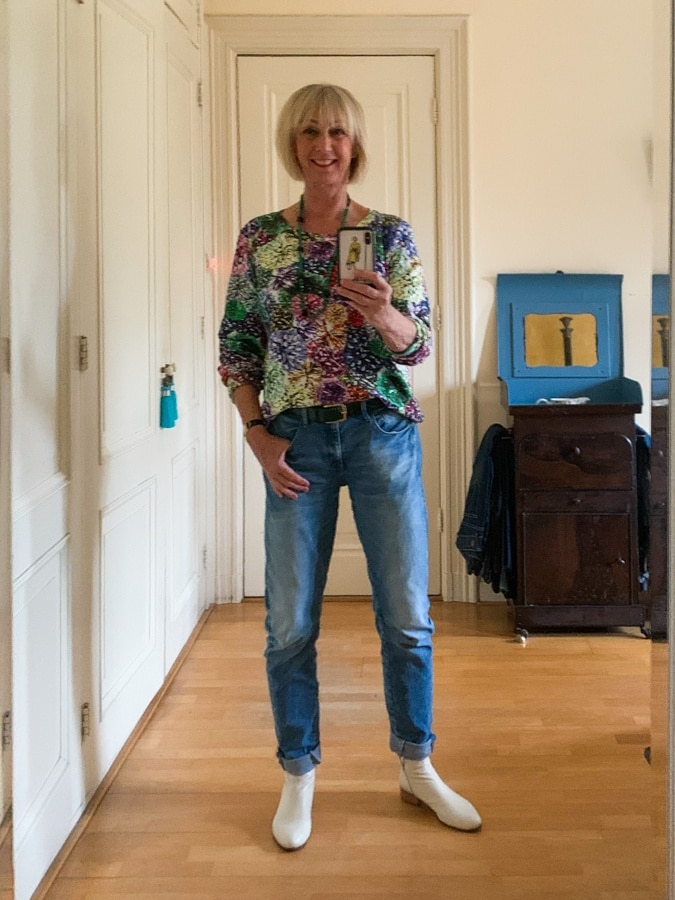 Outfit Tuesday colourful Max Mara sweater