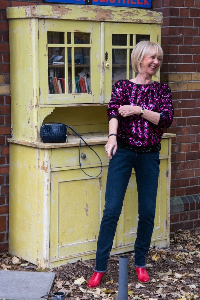 Sequinned jumper