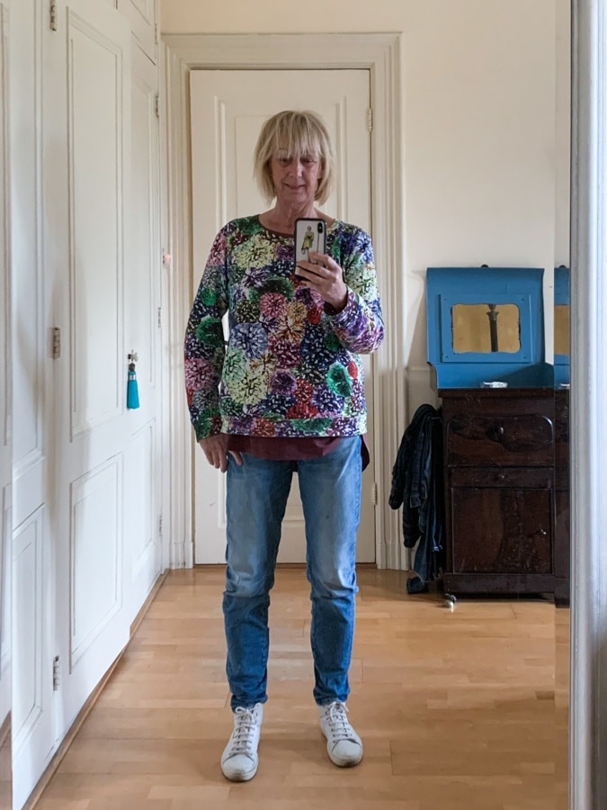 floral sweater