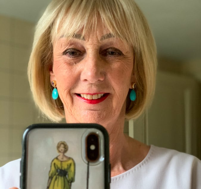 Blue earrings