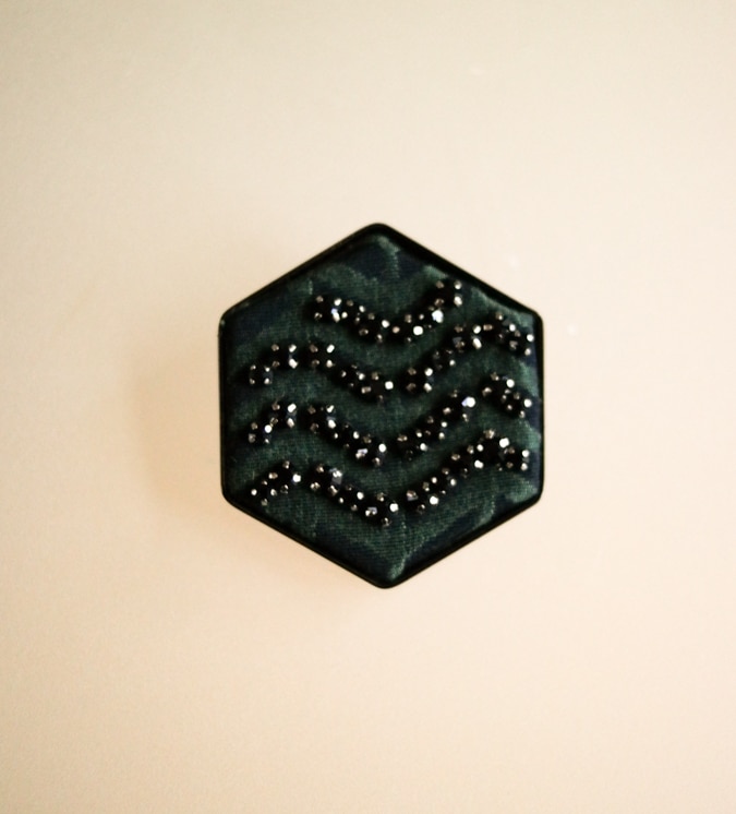 Green brooch