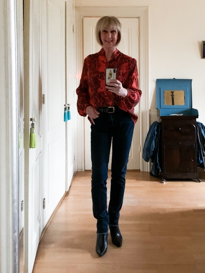 Outfit Saturday orange shirt