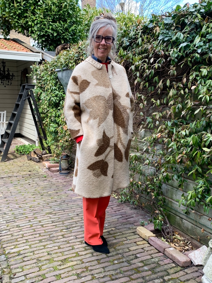 Katrien with coat