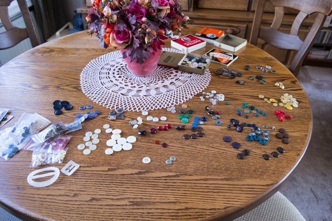 Sorting buttons