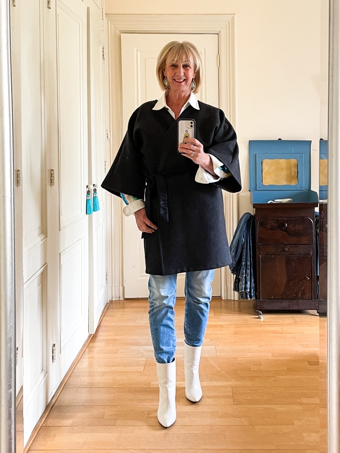Kimono type coat