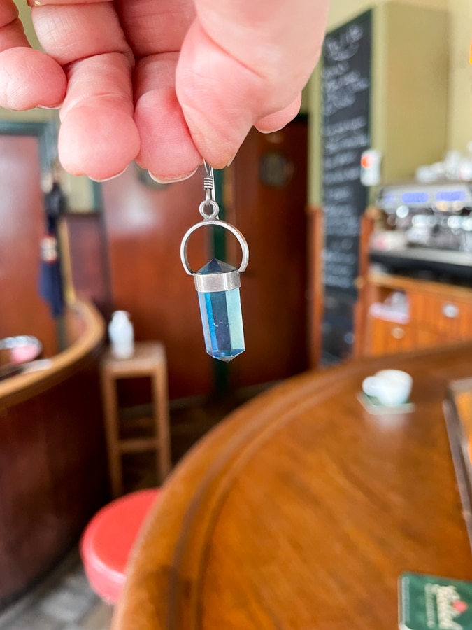Blue earring