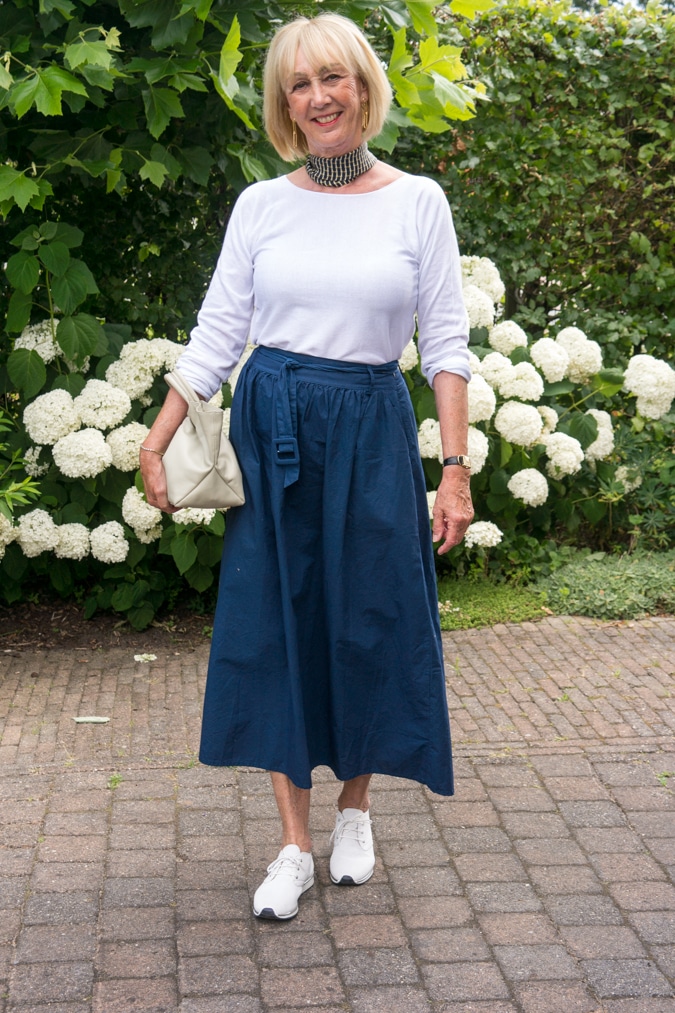 Blue skirt