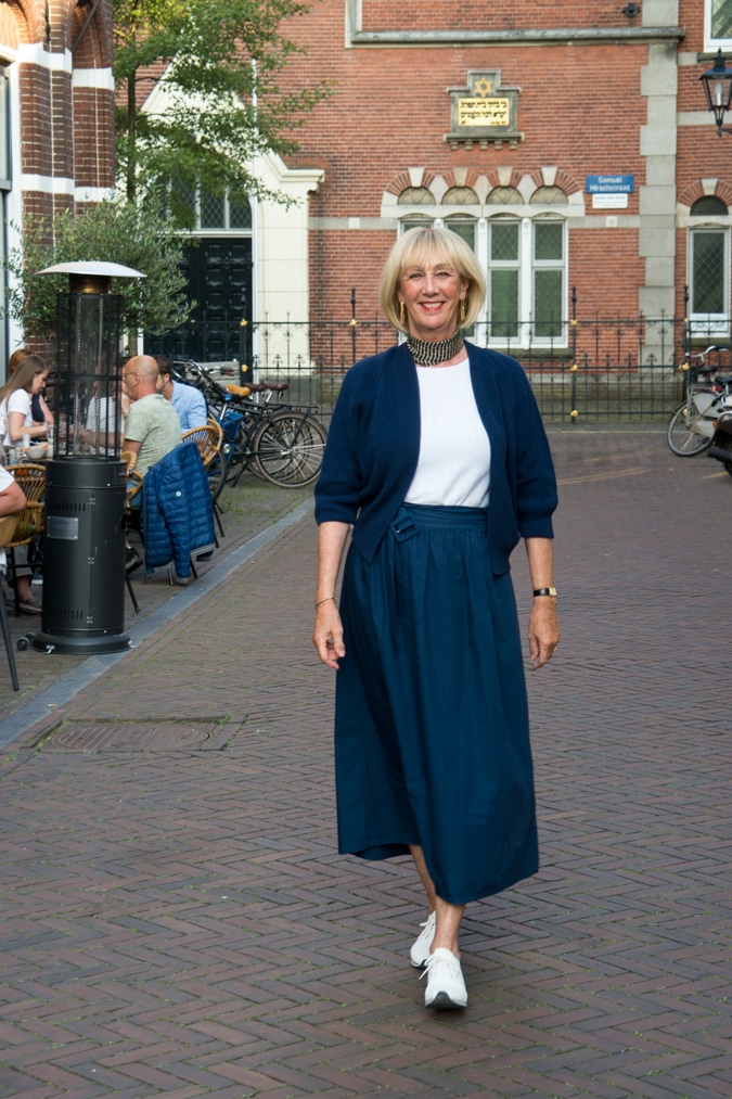 Blue skirt