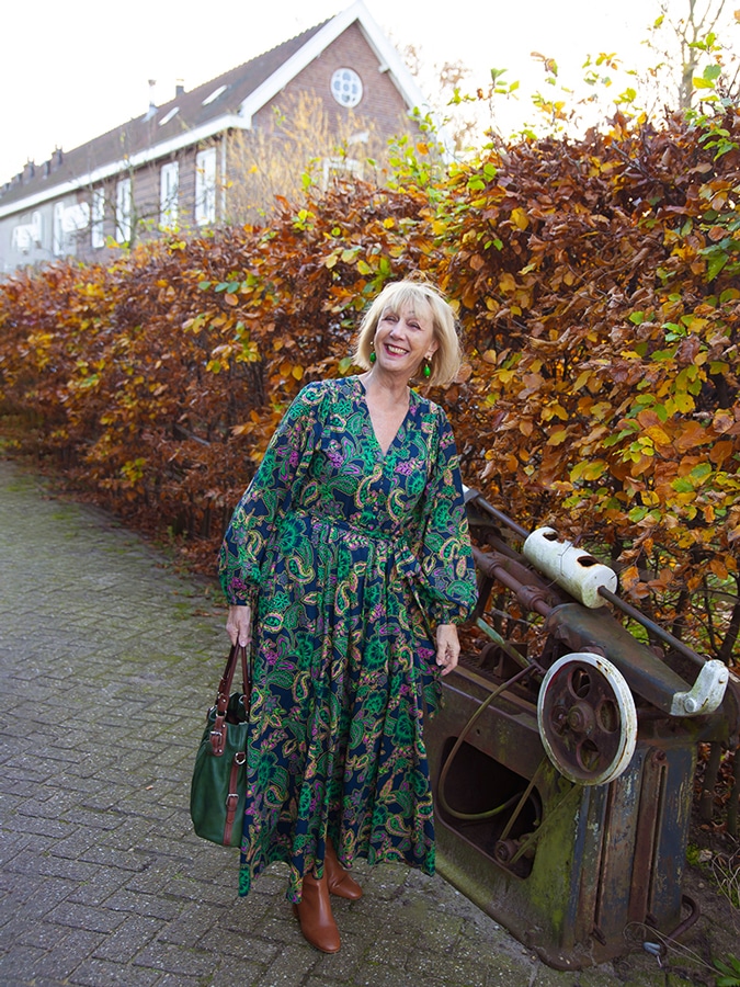 Paisley maxi dress