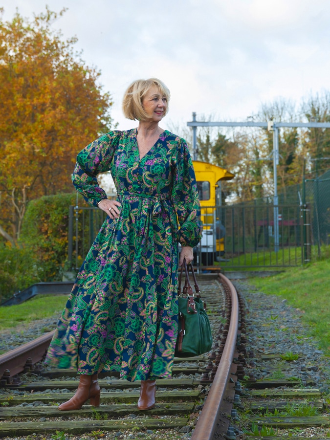 Paisley maxi dress