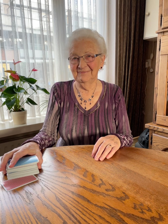 Mum in purple