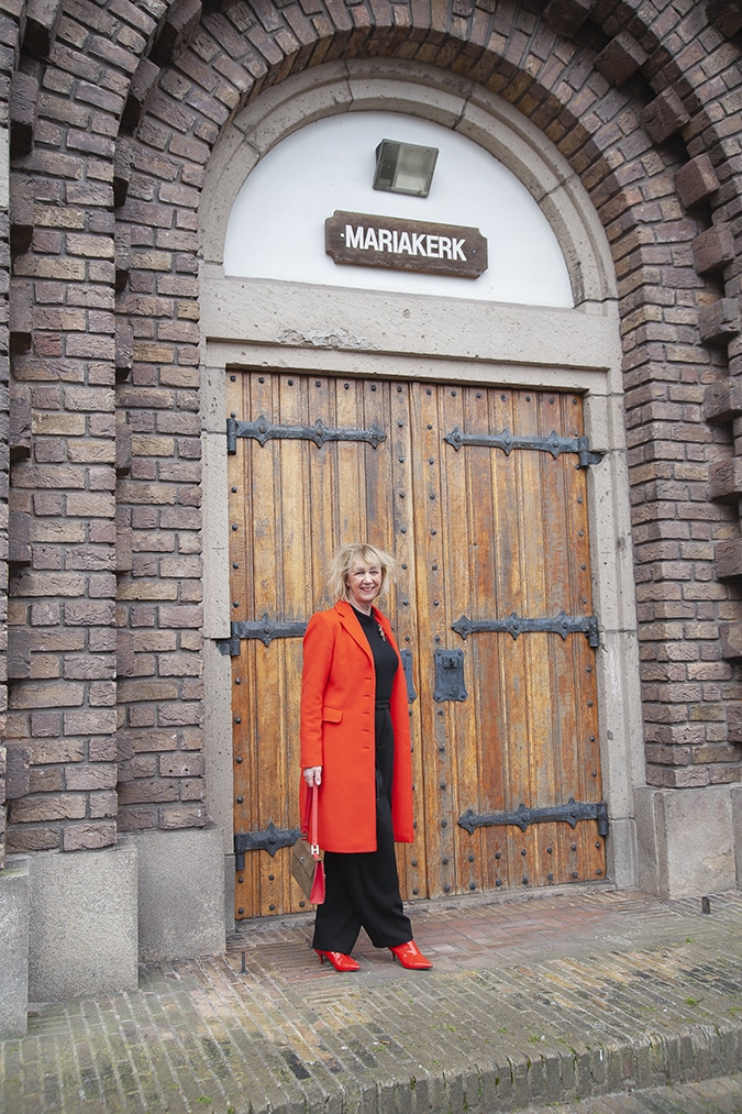 Orange coat