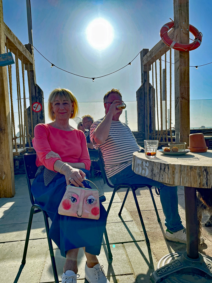 Ron and me at the beach