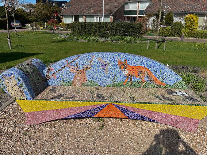 Mosaic bench