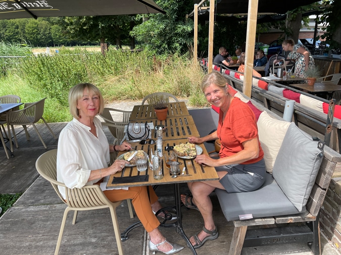 Marcella and me having lunch