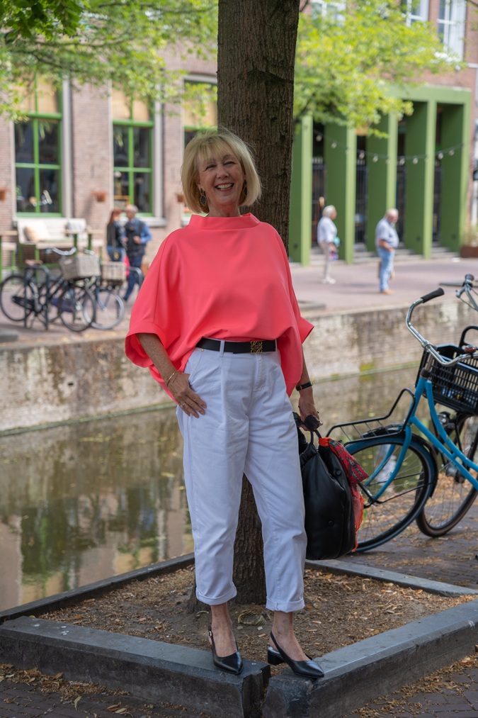 Neon pink top