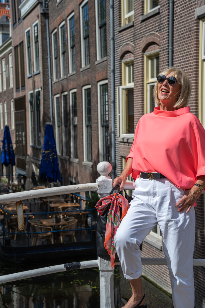 Neon pink top