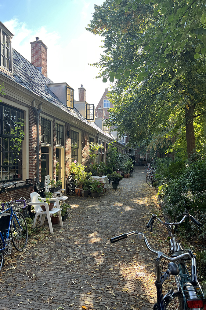 Almshouse courtyard