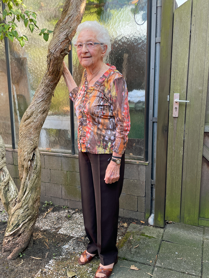 mum in the garden
