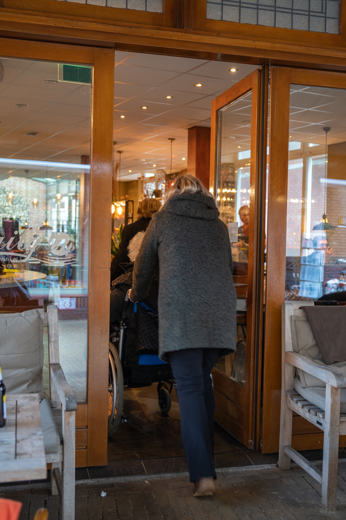Into the restaurant
