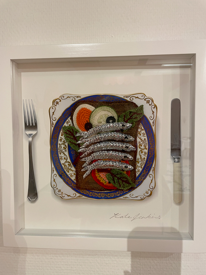 Kate Jenkins creations, anchovy on toast
