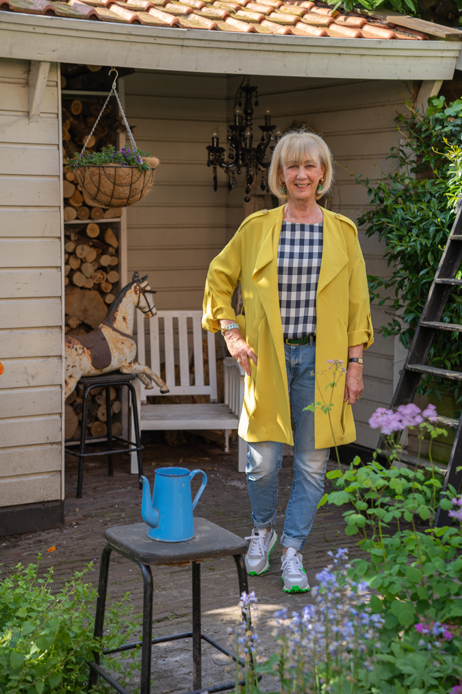 Lime duster coat