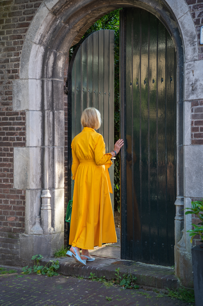 Yellow summer dress