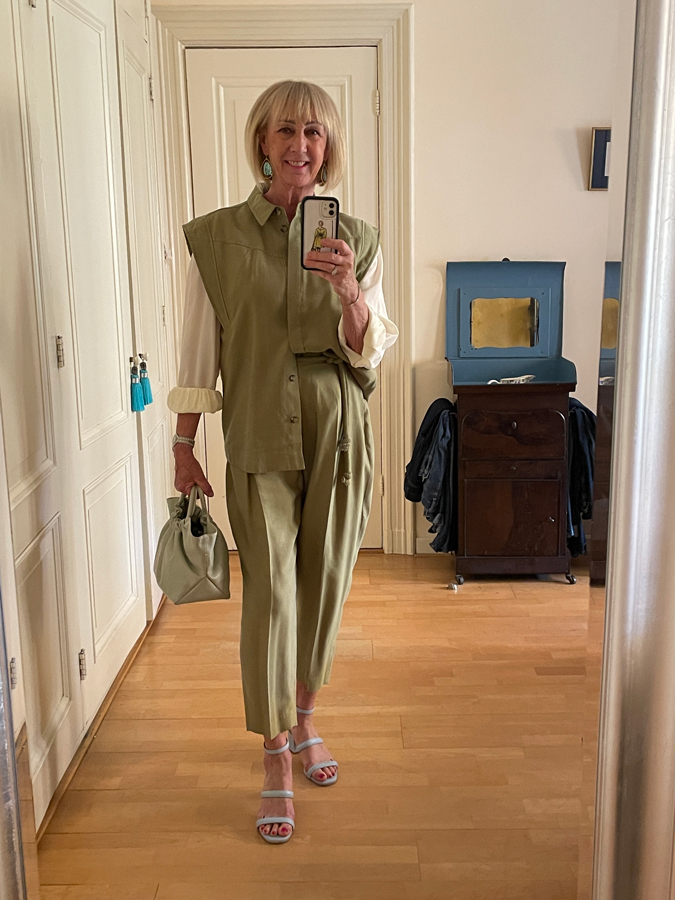 Green suit