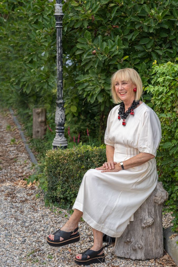 Angela Caputi padlock necklace