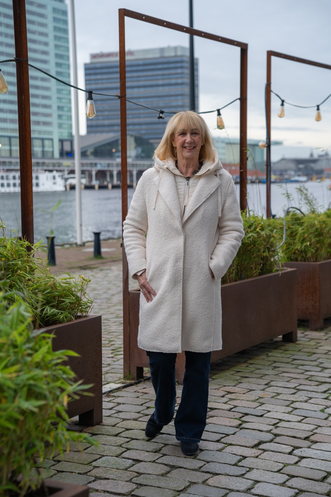 Cream coat