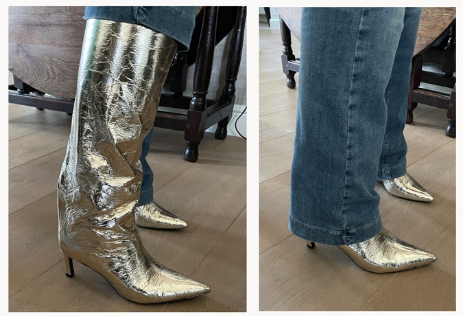 Silver boots Jilske