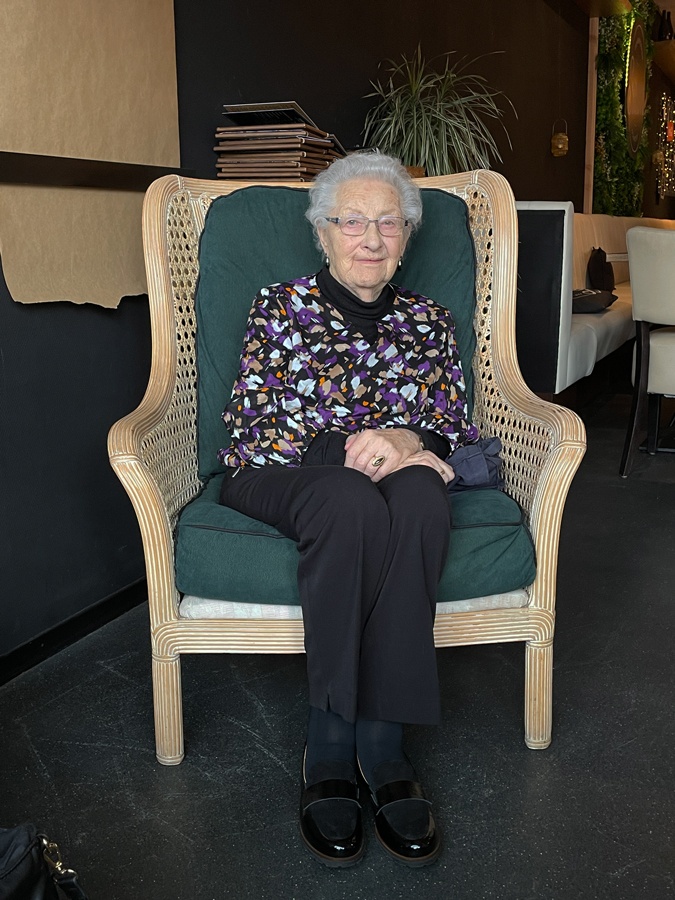 Mum at the restaurant
