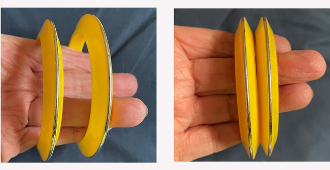 Yellow bracelets