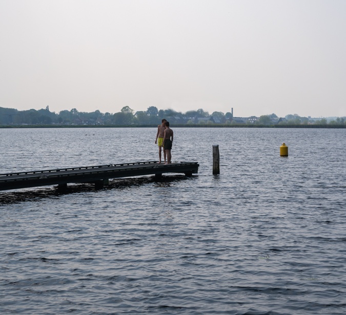 Jetty with boys